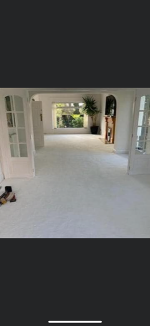 Finished carpet installation