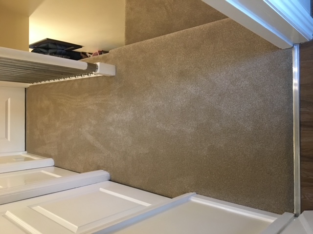 Completed carpet installation